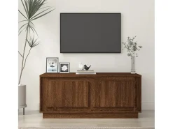 Mesa de centro | Mesa de apoio 102x50x44 cm derivados madeira carvalho^ Mesa De Centro