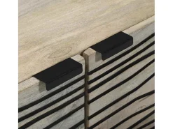 Mesa de centro | Mesa de apoio Bege e Preto 80x50x40 cm^ Mesa De Centro