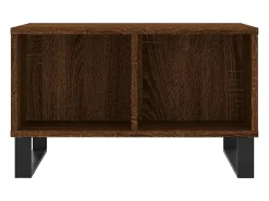 Mesa De Centro* Mesa de centro | Mesa de apoio 60x50x36.5cm derivados madeira carvalho Castanho
