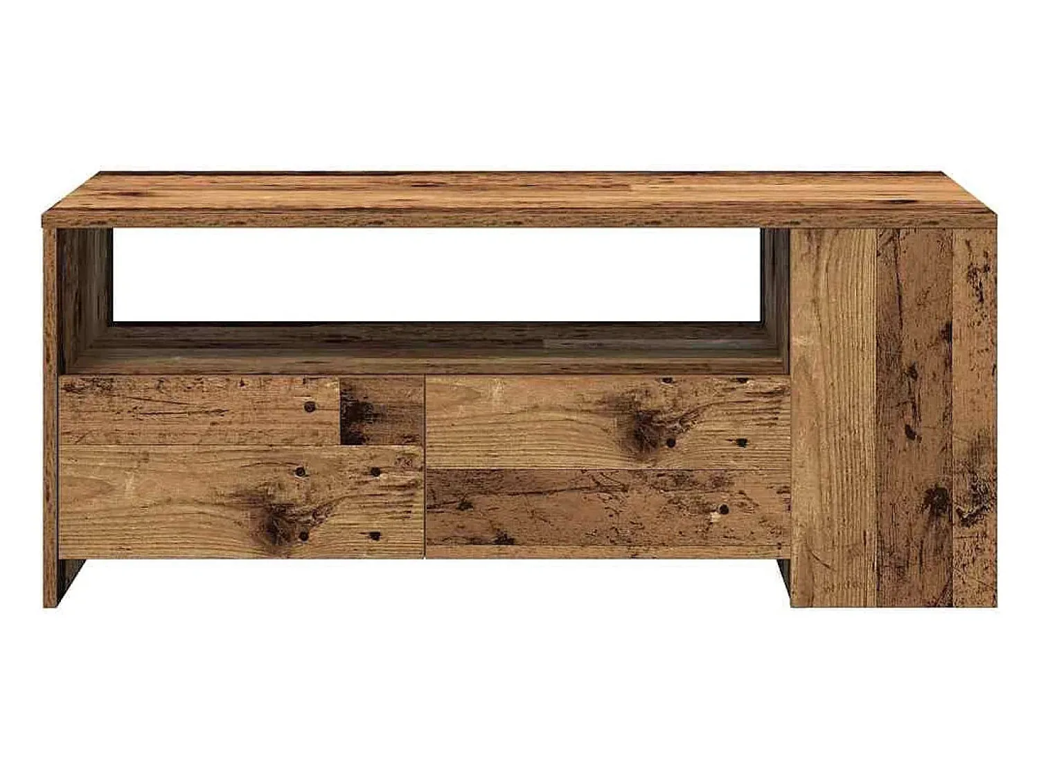 Mesa De Centro* Mesa de centro | Mesa de apoio with Drawer Madeira antiga 102x55x43.5 cm Castanho