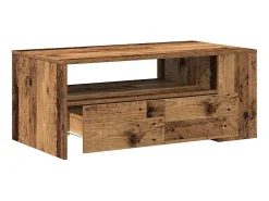 Mesa De Centro* Mesa de centro | Mesa de apoio with Drawer Madeira antiga 102x55x43.5 cm Castanho
