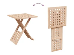Hot Mesa de centro | Mesa de apoio 33x33x40.5 cm Castanho