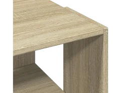 Mesa De Centro| Mesa de centro | Mesa de apoio 89.5x48x30 cm derivados madeira carvalho sonoma Castanho