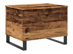 Mesa De Centro* Mesa de centro | Mesa de apoio 60x44.5x45 cm derivados de madeira madeira velha Castanho