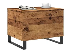 Mesa De Centro* Mesa de centro | Mesa de apoio 60x44.5x45 cm derivados de madeira madeira velha Castanho