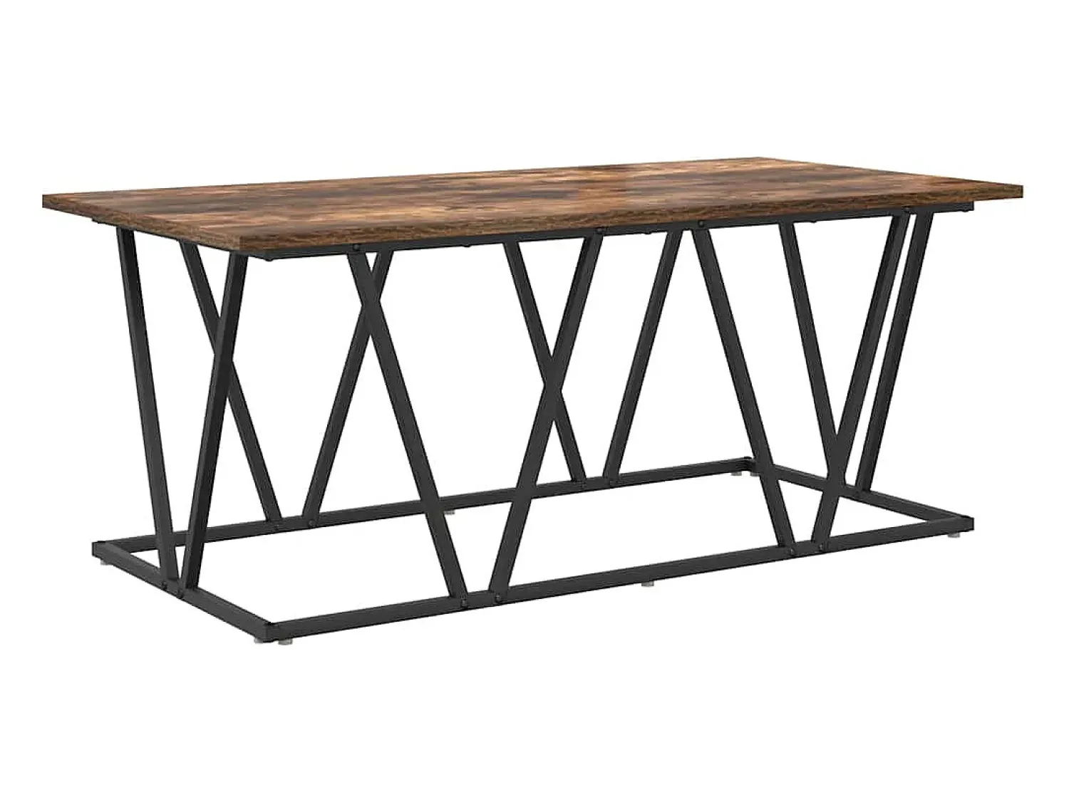 Mesa De Centro| Mesa de centro | Mesa de apoio Carvalho fumado 100x50x40 cm Castanho
