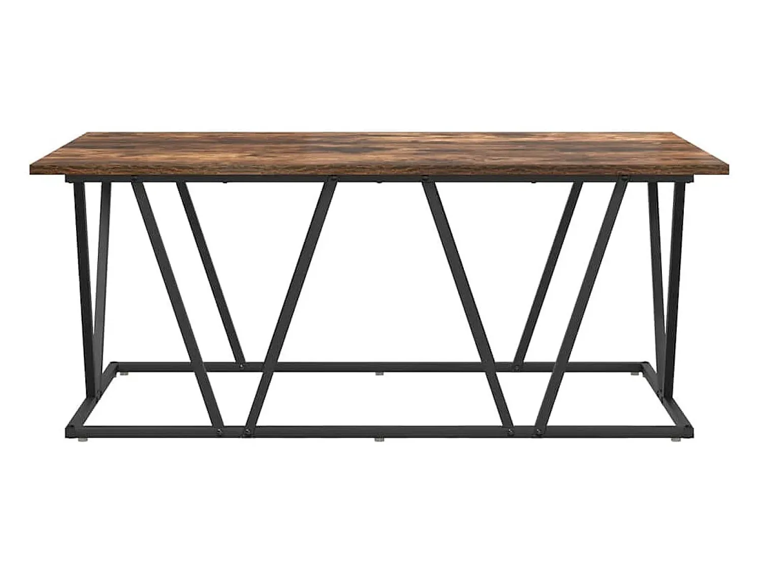 Mesa De Centro| Mesa de centro | Mesa de apoio Carvalho fumado 100x50x40 cm Castanho