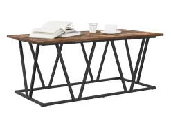 Mesa De Centro| Mesa de centro | Mesa de apoio Carvalho fumado 100x50x40 cm Castanho
