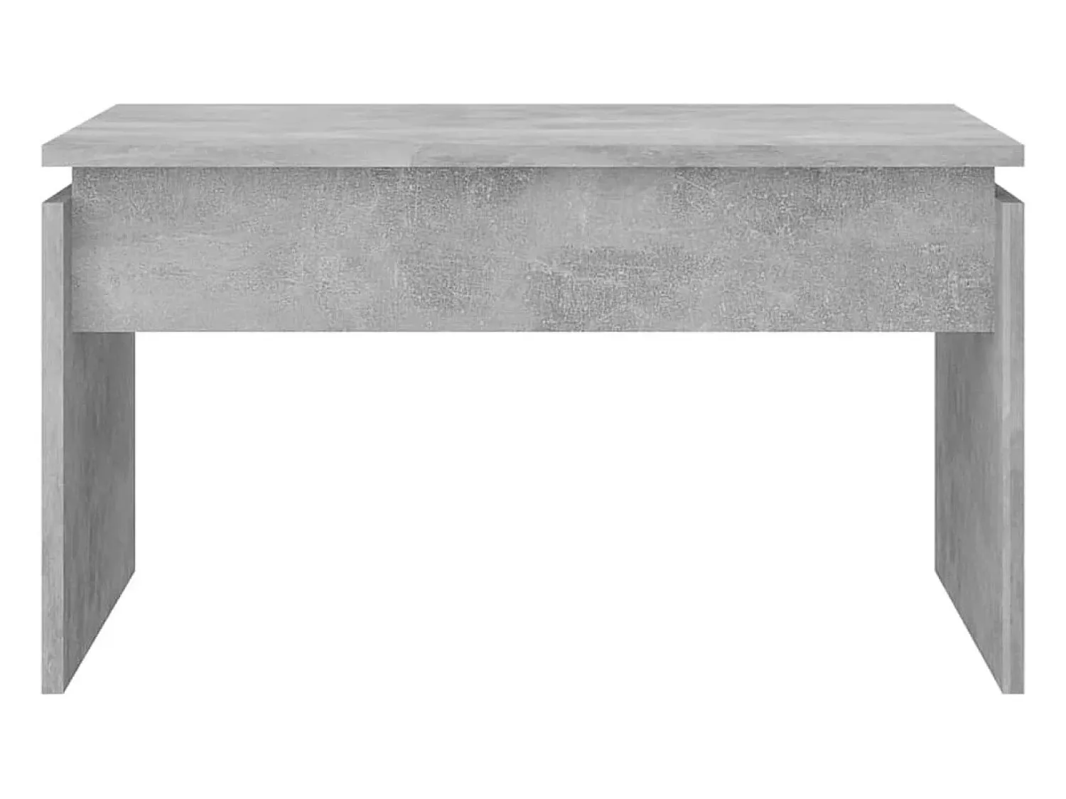Outlet Mesa de centro | Mesa de apoio 68x50x38 cm derivados madeira cimento Cinzento