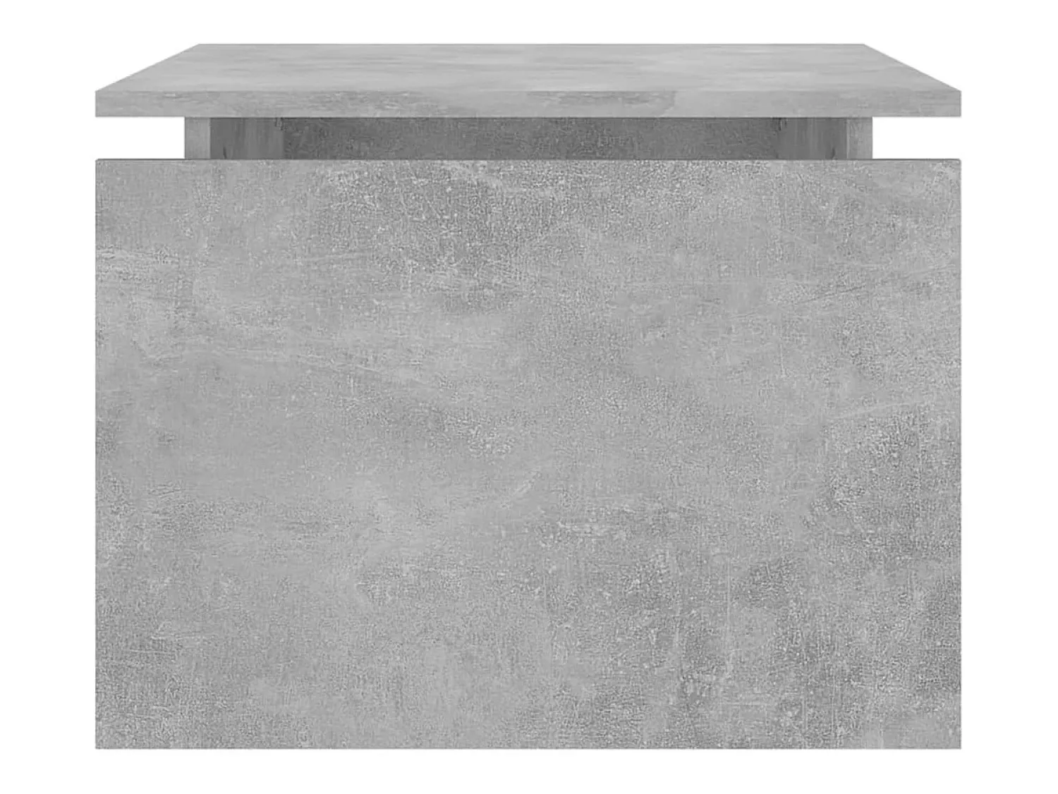 Outlet Mesa de centro | Mesa de apoio 68x50x38 cm derivados madeira cimento Cinzento