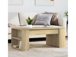 Mesa de centro | Mesa de apoio 102x55x42 cm madeira processada carvalho sonoma^ Mesa De Centro