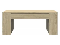 Mesa de centro | Mesa de apoio 102x55x42 cm madeira processada carvalho sonoma^ Mesa De Centro
