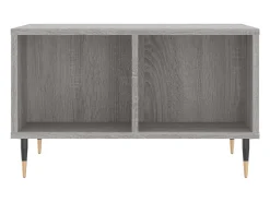 Mesa de centro | Mesa de apoio 60x50x36.5 cm derivados de madeira cinza sonoma^ Mesa De Centro