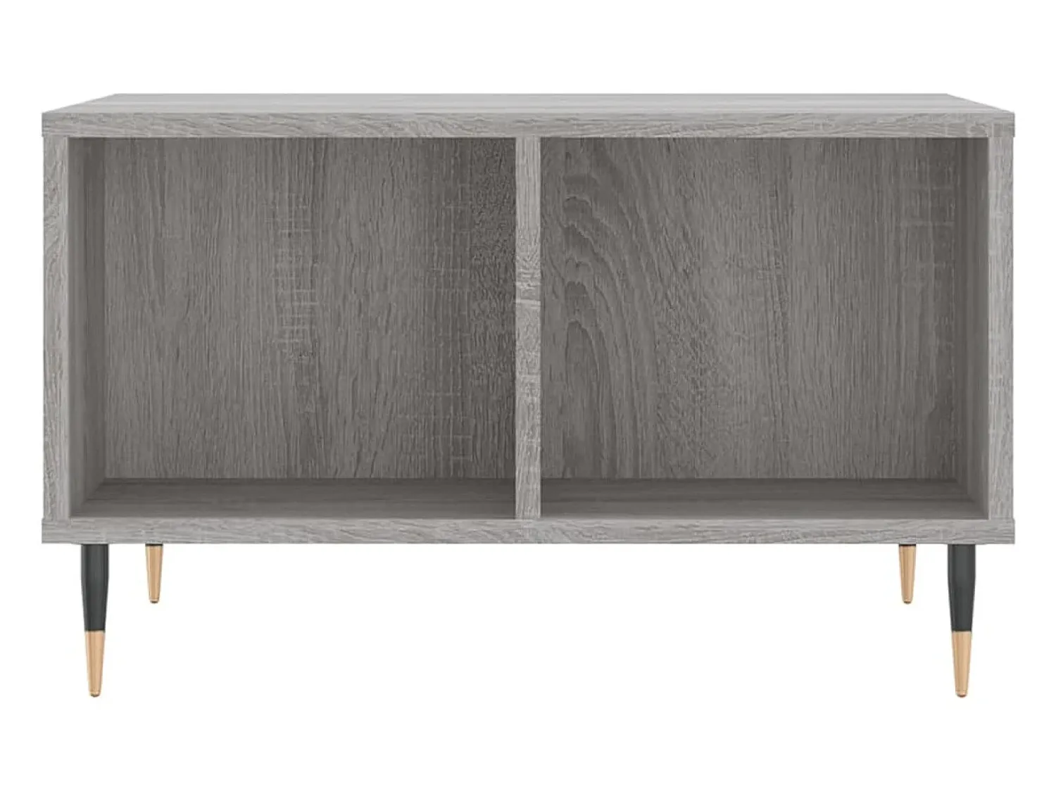 Mesa de centro | Mesa de apoio 60x50x36.5 cm derivados de madeira cinza sonoma^ Mesa De Centro
