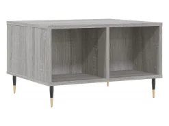 Mesa de centro | Mesa de apoio 60x50x36.5 cm derivados de madeira cinza sonoma^ Mesa De Centro
