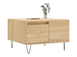 Online Mesa de centro | Mesa de apoio 55x55x36.5 cm derivados madeira carvalho sonoma Castanho