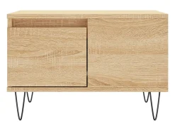 Online Mesa de centro | Mesa de apoio 55x55x36.5 cm derivados madeira carvalho sonoma Castanho