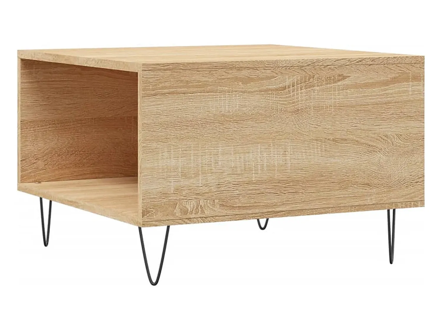 Online Mesa de centro | Mesa de apoio 55x55x36.5 cm derivados madeira carvalho sonoma Castanho