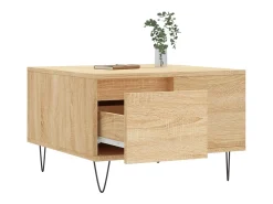 Online Mesa de centro | Mesa de apoio 55x55x36.5 cm derivados madeira carvalho sonoma Castanho