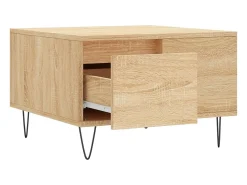 Online Mesa de centro | Mesa de apoio 55x55x36.5 cm derivados madeira carvalho sonoma Castanho