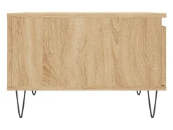 Online Mesa de centro | Mesa de apoio 55x55x36.5 cm derivados madeira carvalho sonoma Castanho