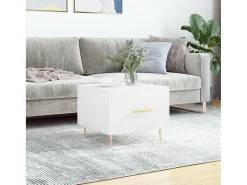 Discount Mesa de centro | Mesa de apoio 50x50x40 cm derivados de madeira Branco