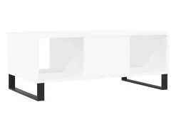 Outlet Mesa de centro | Mesa de apoio 90x50x36.5 cm derivados de madeira Branco