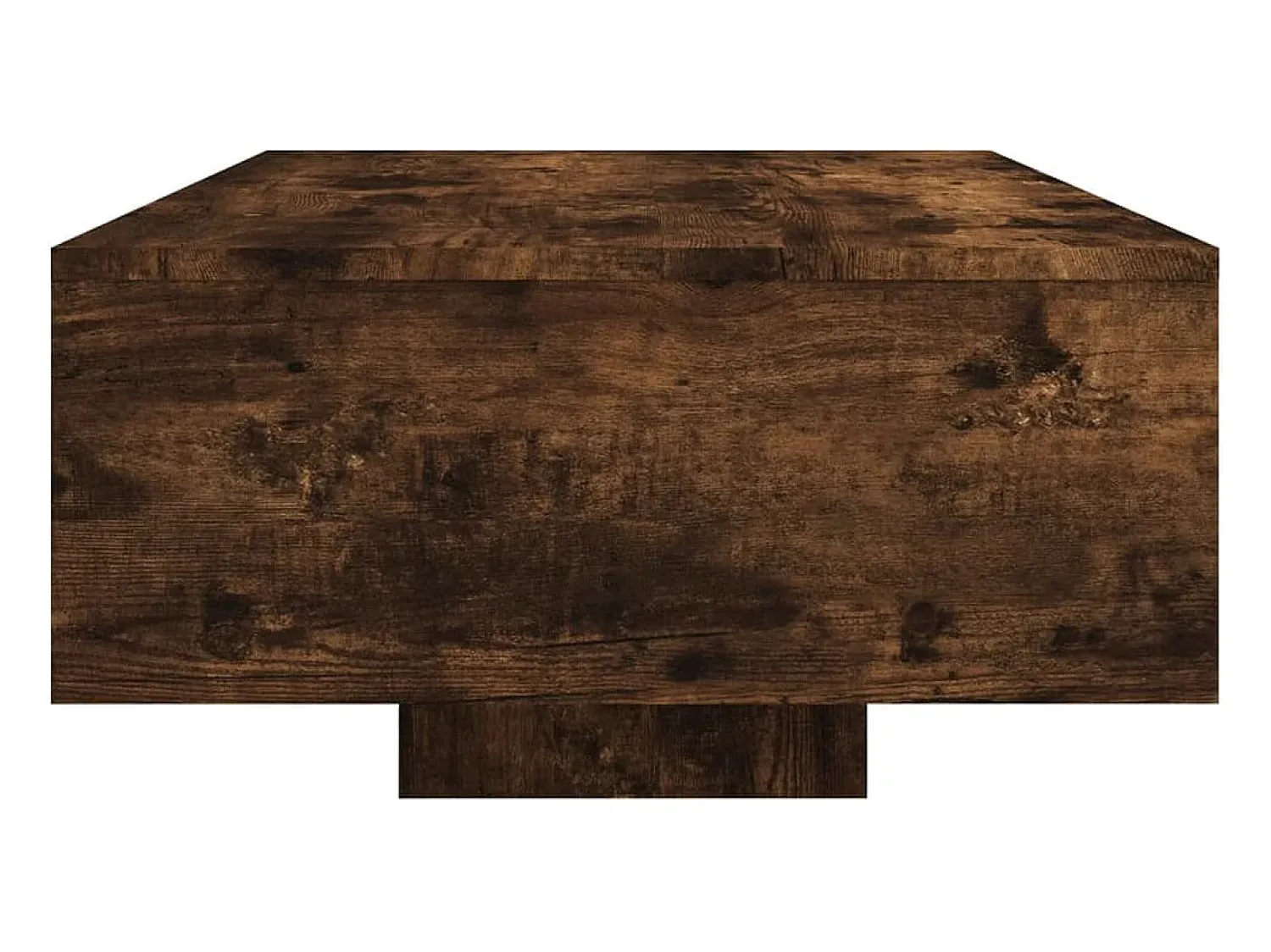 Mesa De Centro* Mesa de centro | Mesa de apoio | Mesa de café com luzes LED 85x55x31 cm carvalho fumado Castanho