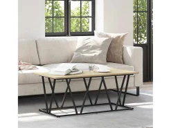 Mesa De Centro| Mesa de centro | Mesa de apoio Carvalho sonoma 100x50x40 cm Castanho