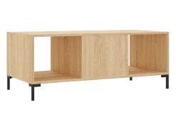 New Mesa de centro | Mesa de apoio 102x50x40 derivados de madeira carvalho sonoma Castanho