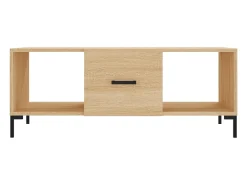 New Mesa de centro | Mesa de apoio 102x50x40 derivados de madeira carvalho sonoma Castanho