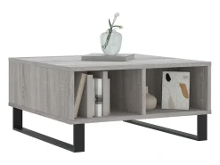 Mesa De Centro* Mesa de centro | Mesa de apoio 60x60x30 cm derivados de madeira sonoma Cinzento