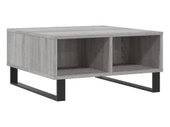 Mesa De Centro* Mesa de centro | Mesa de apoio 60x60x30 cm derivados de madeira sonoma Cinzento