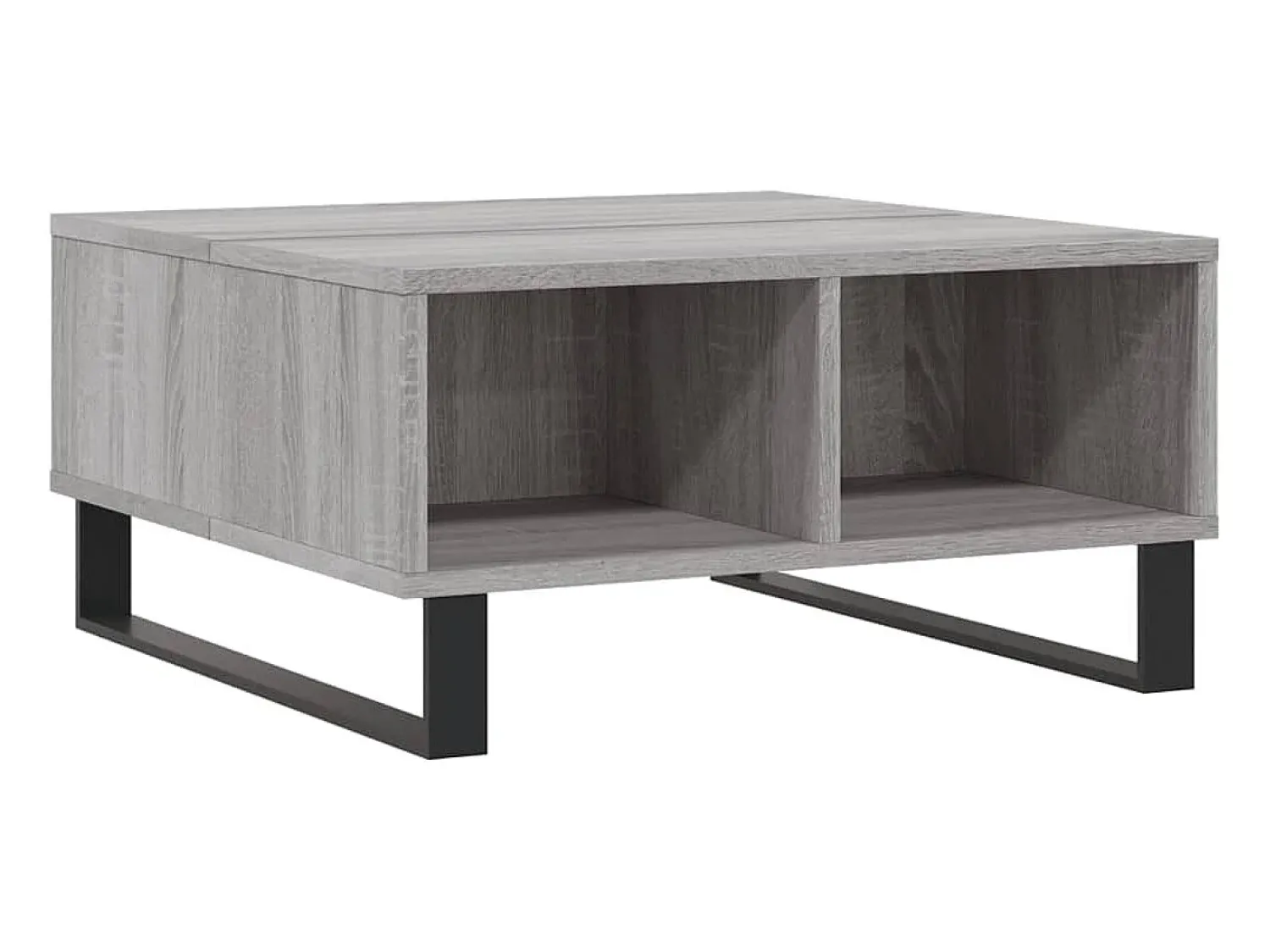 Mesa De Centro* Mesa de centro | Mesa de apoio 60x60x30 cm derivados de madeira sonoma Cinzento