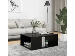 Mesa De Centro* Mesa de centro | Mesa de apoio 90x67x33 cm derivados de madeira Preto