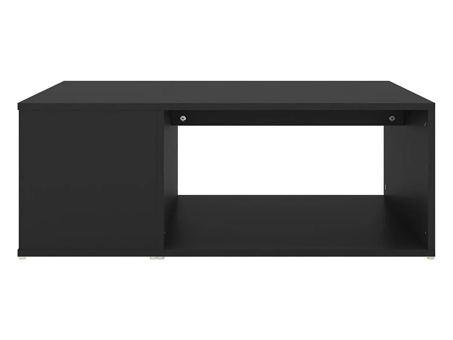 Mesa De Centro* Mesa de centro | Mesa de apoio 90x67x33 cm derivados de madeira Preto