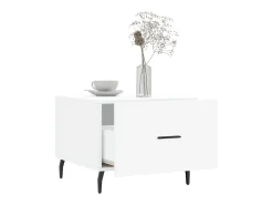 Mesa De Centro* Mesa de centro | Mesa de apoio 50x50x40 cm derivados de madeira Branco