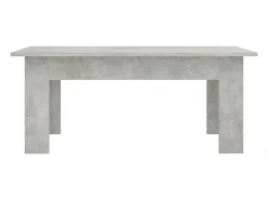 Mesa De Centro| Mesa de centro | Mesa de apoio 100x60x42 cm derivados madeira cimento Cinzento