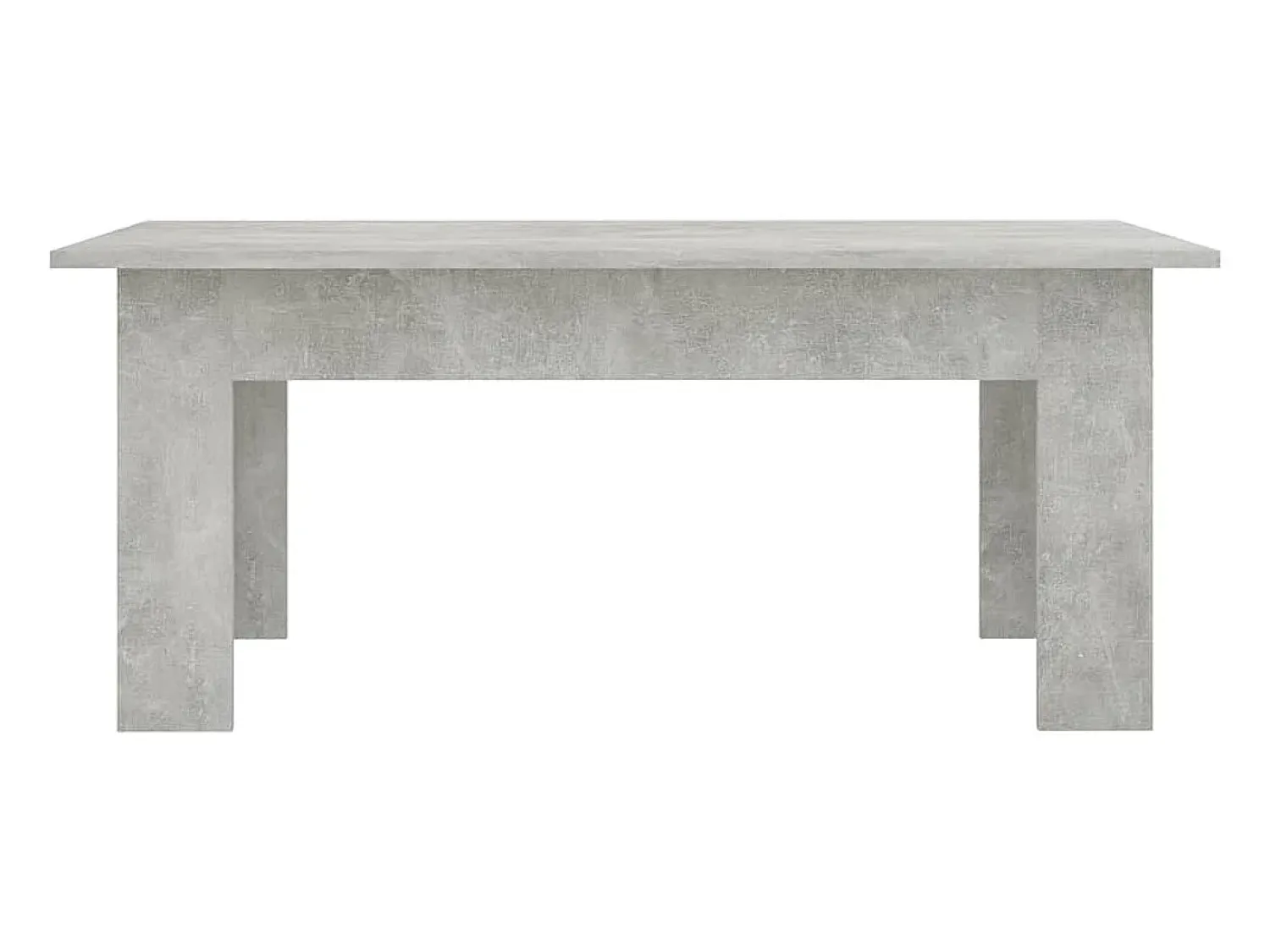 Mesa De Centro| Mesa de centro | Mesa de apoio 100x60x42 cm derivados madeira cimento Cinzento