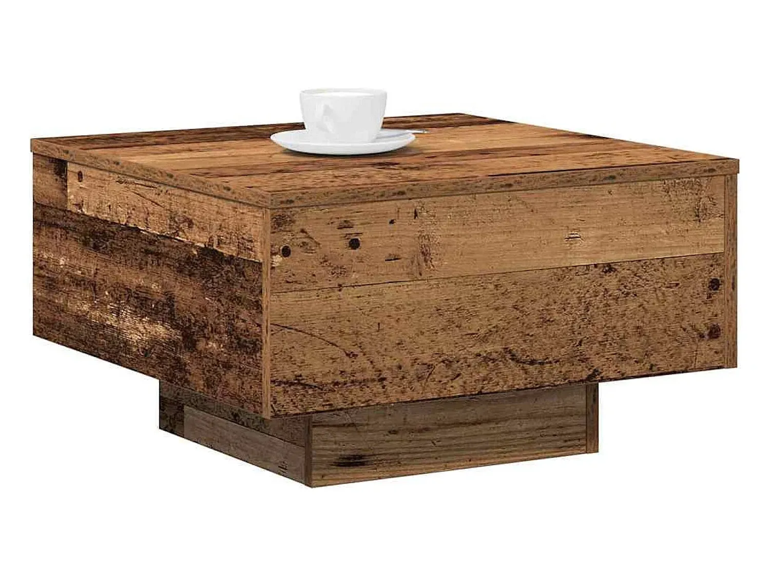 Mesa de centro | Mesa de apoio Madeira antiga 55x55x31 cm^ Mesa De Centro