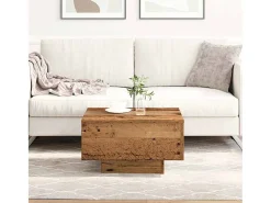 Mesa de centro | Mesa de apoio Madeira antiga 55x55x31 cm^ Mesa De Centro
