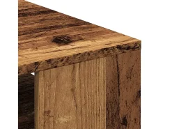 Mesa De Centro| Mesa de centro | Mesa de apoio | Mesa de café 102x55x43 cm derivados de madeira madeira velha Castanho