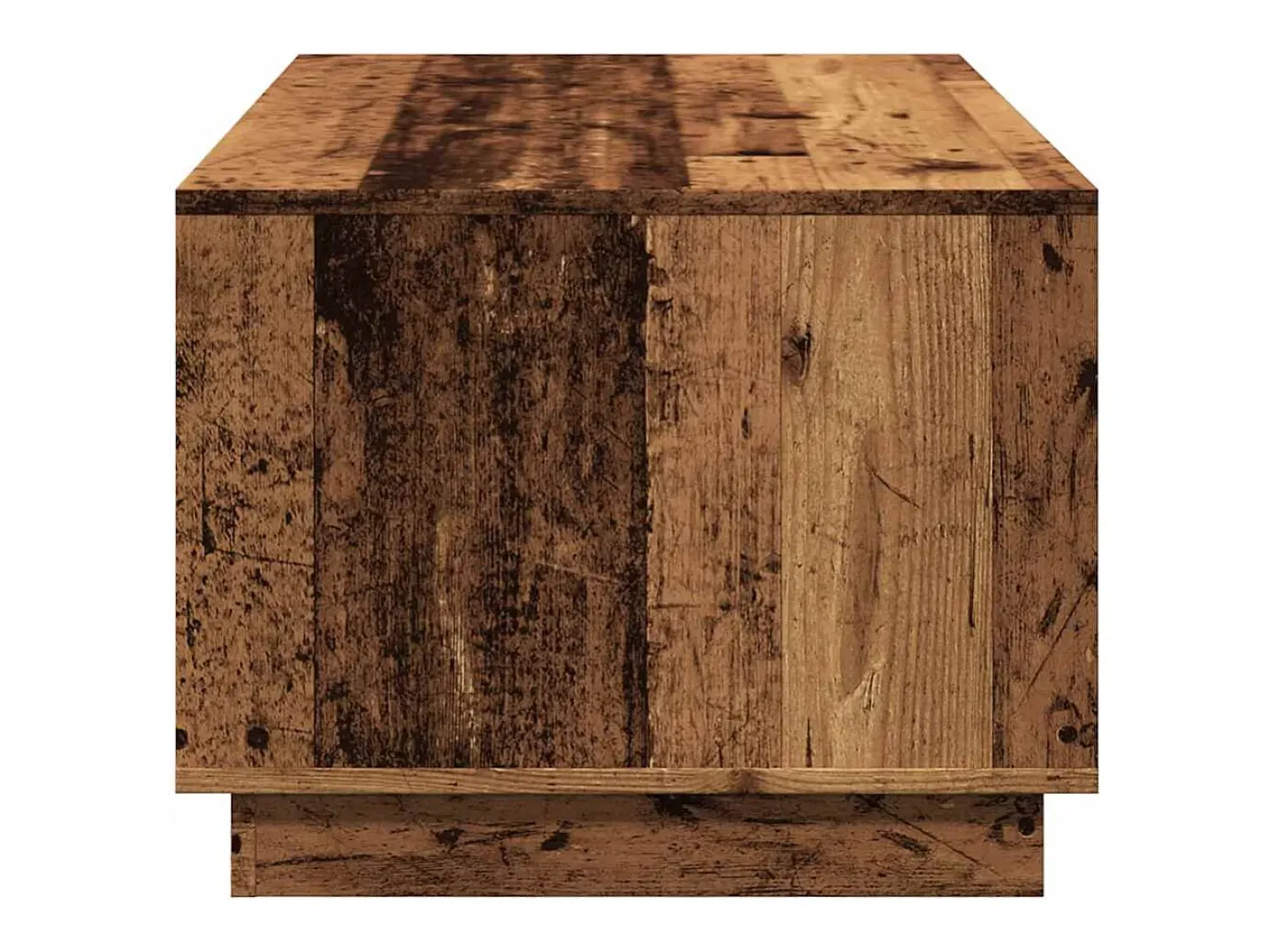 Mesa De Centro| Mesa de centro | Mesa de apoio | Mesa de café 102x55x43 cm derivados de madeira madeira velha Castanho