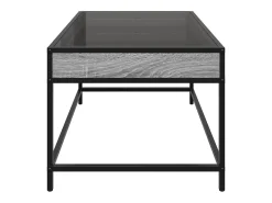 Mesa de centro | Mesa de apoio luzes LED Infinity 70x50x41 cm sonoma^ Mesa De Centro
