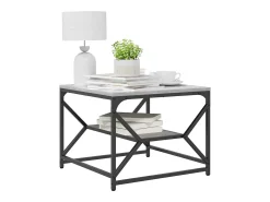 Mesa De Centro* Mesa de centro | Mesa de apoio | Mesa de café Sonoma 51x50x40 cm Cinzento