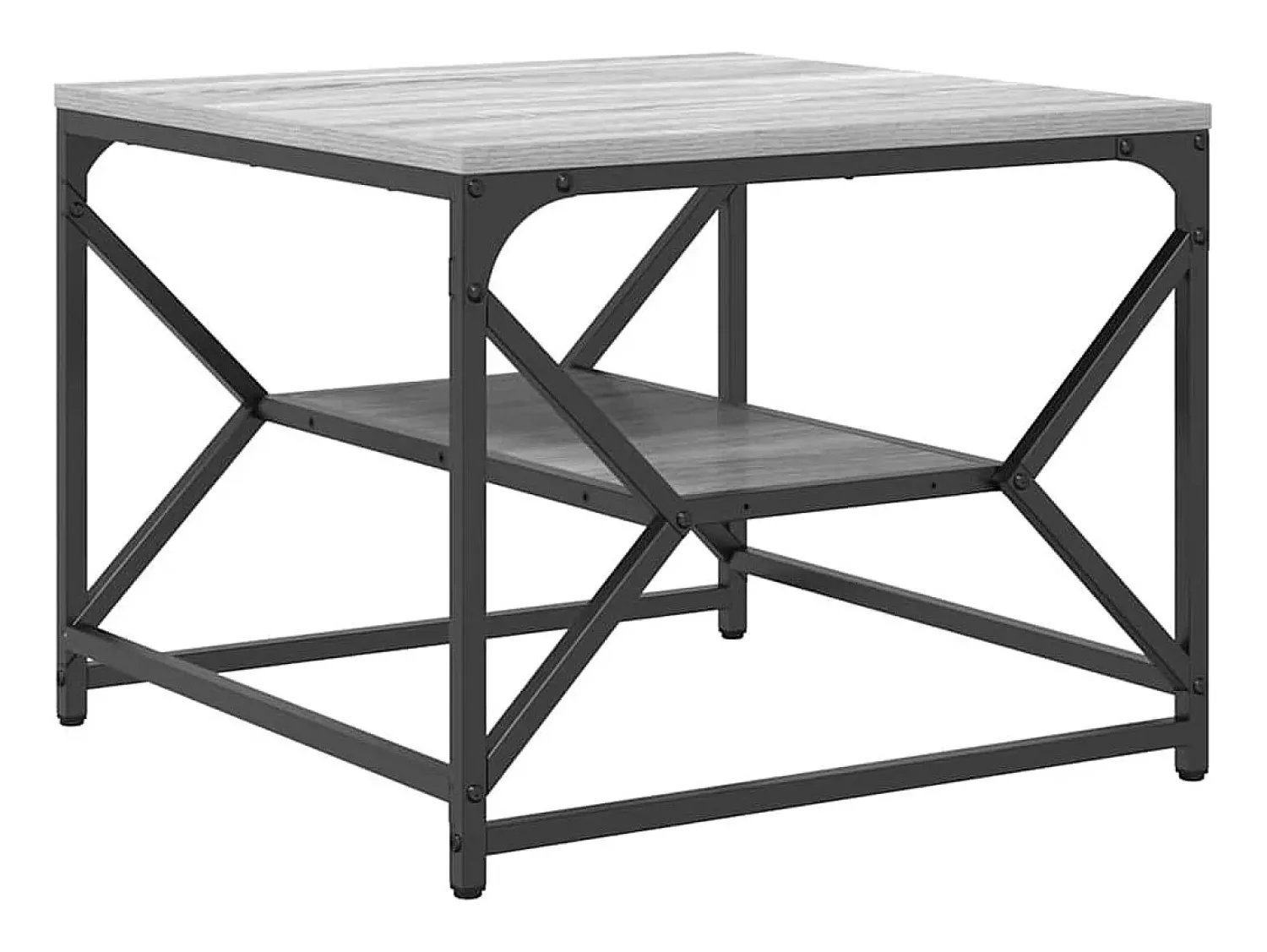 Mesa De Centro* Mesa de centro | Mesa de apoio | Mesa de café Sonoma 51x50x40 cm Cinzento