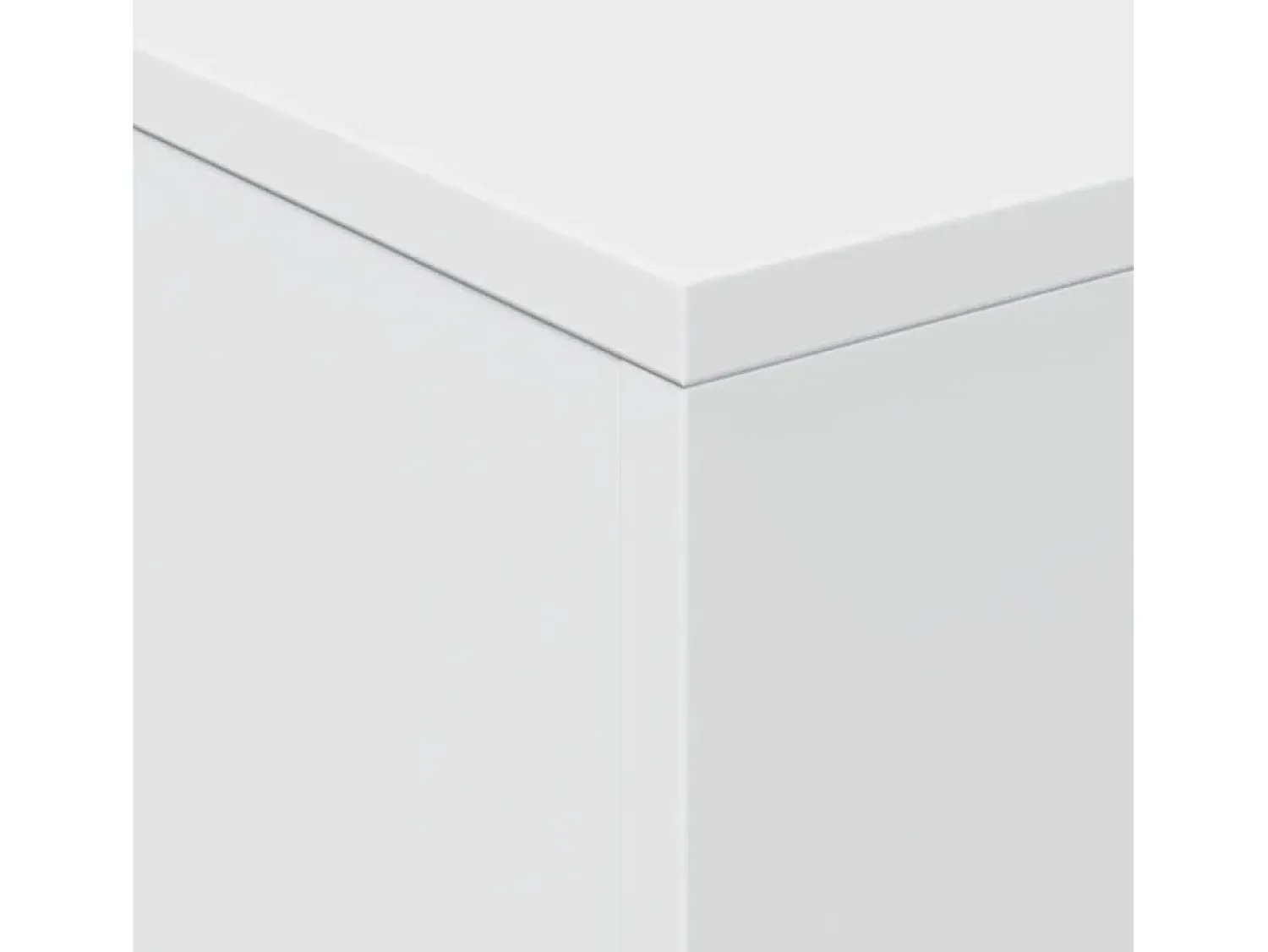 New Mesa de centro | Mesa de apoio com luzes LED 50x50x40 cm Branco