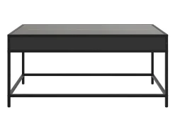 Best Mesa de centro | Mesa de apoio luzes LED Infinity 90x50x41 cm Preto