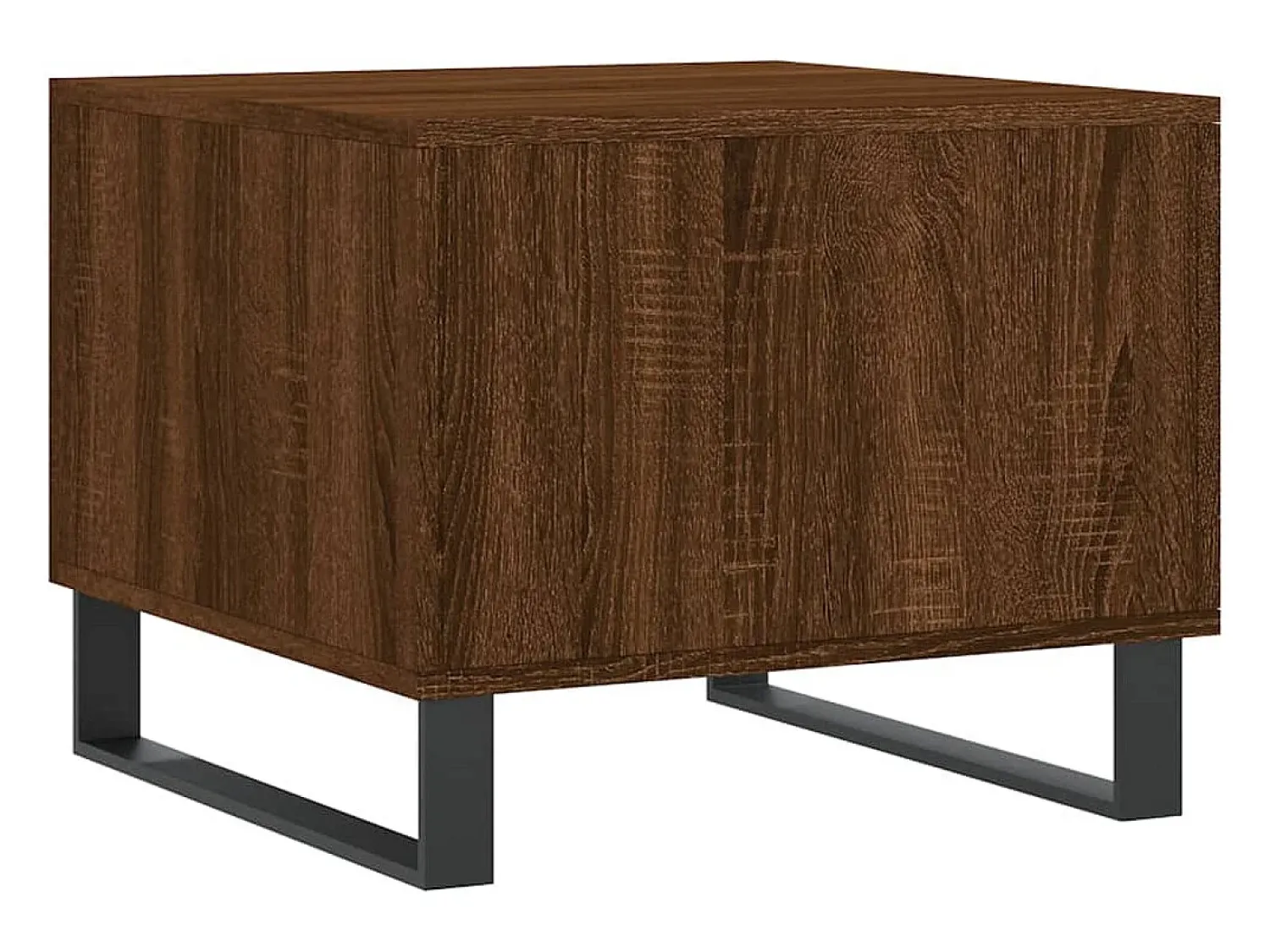 Mesa de centro | Mesa de apoio 50x50x40 cm derivados madeira carvalho^ Mesa De Centro