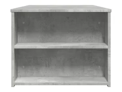 Mesa De Centro| Mesa de centro | Mesa de apoio 102x55x42 cm madeira processada cinza cimento Cinzento